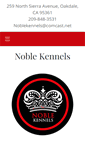 Mobile Screenshot of noblekennelsinc.com